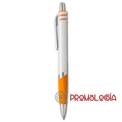 Bolígrafo con pulsador promocional para impresión de su marca