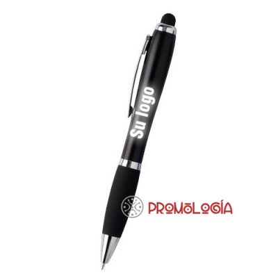 Bolígrafo promocional con logo iluminado.